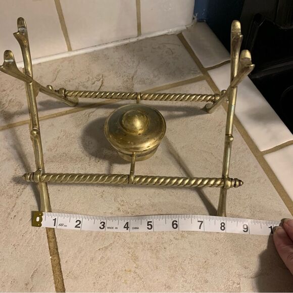 Antique James Clews Birmingham JCB brass tea pot Toddy kettle with stand - Picture 4 of 13